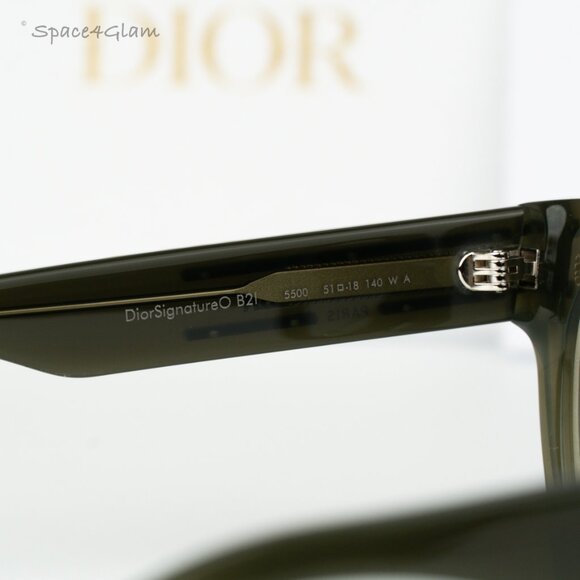 Dior Men Eyeglasses Green Demo Geometric DIORSIGNATUREO CD50054I 098 B2I NEW - Picture 6 of 8